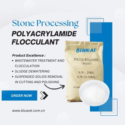 China Stone Processing Flocculant High Molecular Weight Anionic Polyacrylamide For Efficient Sludge Dewatering In Cutting for sale