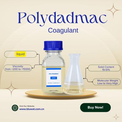 Cina PoliDADMAC liquido Cloruro di polidiallildimetilammonio Trattamento dell'acqua Acque reflue chimiche E acqua potabile in vendita