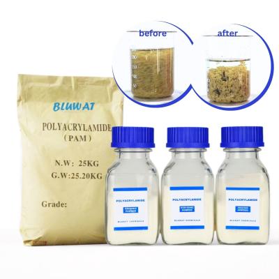 China Water Purification Materials Polyacrylamide PAM Polyelectrolyte Flocculant Flocculating Agents for sale