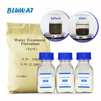 Cina Polyacrylamide per il trattamento dell'acqua Flocculante polimero cationico anionico per la depurazione dell'acqua in vendita