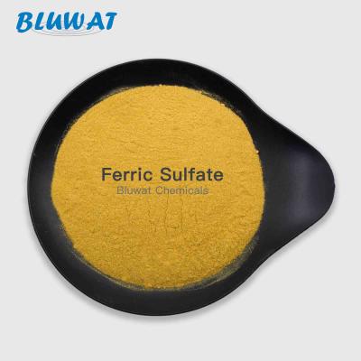 China Yellow Crystalline Solid Ferric Sulphate Water And Wastewater Treatment for sale