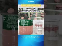 Watch Cosmetics Wastewater Turn Clear in 3 Steps! | Bluwat Lab Test #Shorts