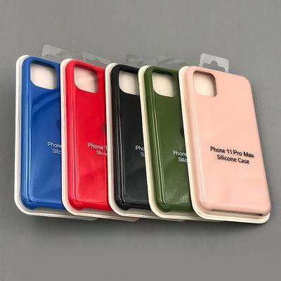 China Free Sample Shockproof Soft Silicone Rubber Liquid Case For Iphone 13 Pro Max Phone Case With Custom Logo Tpu Mobile Phone Cover Bag for sale