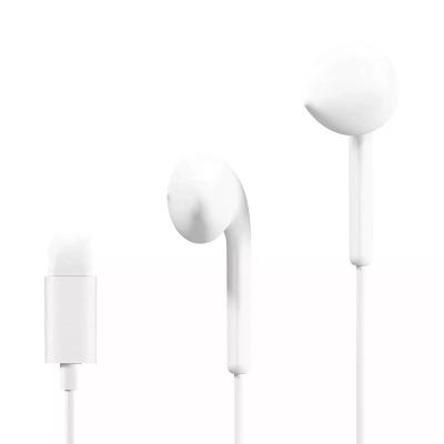 China In-Ear Cheap Price 1.2m In-Ear Earpod Wired Lightning Handfree Headphone With Cooper Ring Horn Stereo Earbuds For iPhone 7 8 x 11 12 for sale