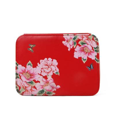 China Woman Custom Design Wholesale Custom Packaging Velvet Jewelry Storage Boxes PU Leather Necklace Box for sale