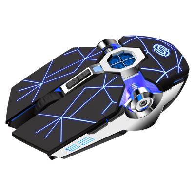 China 3D BM400 Programming Latest Competitive Glowing RGB Gaming Mouse 2.4Ghz Rechargeable Wireless Mouse for sale