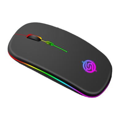 China 3D RGB K-snake BM110 Charging Glow Wireless Ultra-thin Computer Mouse Wireless Mouse for sale