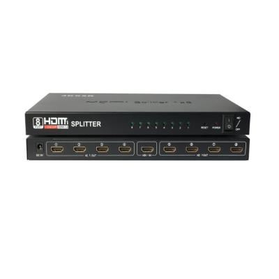 China Video Game Player 1 in 8 8Ports 1x8 HD Splitter Audio Video for 3D HDCP 1080P Support HD Splitter resolution up to 2K for sale