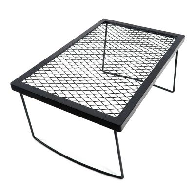 China Outdoor Portable Heater Easily Cleaned Mesh Folding Barbecue Grill Grate Stainless Steel Camping FKW-001 for sale