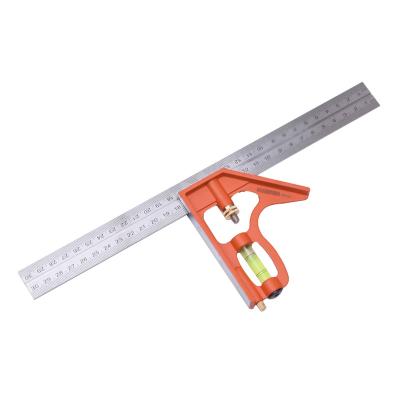 China Durable HARD 300 mm Top Quality Combo Square With Aluminum Base Feeler Gauge Ruler for sale