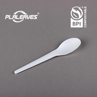 China PLALEAVES Biodegradable Cutlery Set CPLA Knives Fork Spoons 6.5 Inch For Dinner And Catering for sale