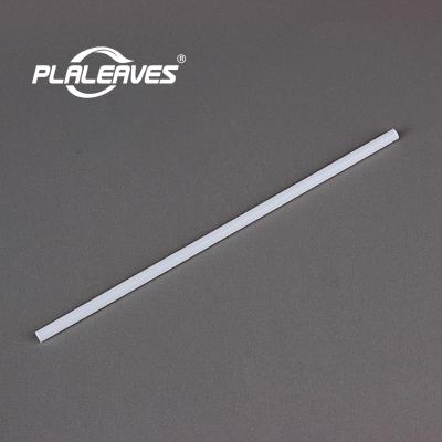 China PLALEAVES Composable Bio Disposable Eco Friendly Biodegradable Stocked Disposable Straight Drinking Plastic Straws For Bubble Tea Straw for sale