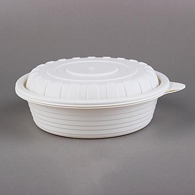 China PLALEAVES Eco Friendly Biodegradable Disposable Corn Starch Take Out Food Container Lids for Restaurants and Home for sale