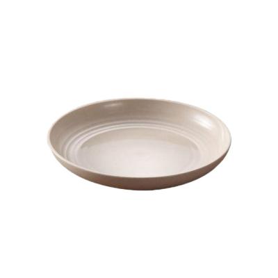 China PLA Disposable Biodegradable Starch Plates And Dishes Colorful Christmas New Around Salad Bowls For Restaurant And Home for sale