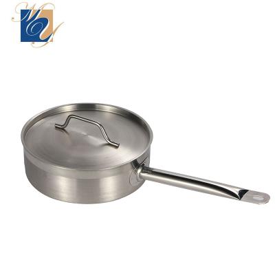 China Sustainable Universal Sauce Pan Sauce Pot Cooking Pot Stainless Steel Casserole With Cover for sale