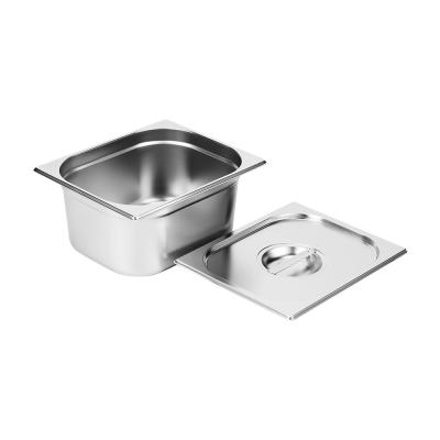 China 1/2 Stock Kitchen / EU Style All Size Anti-Jamming Stainless Steel Steam Table Pan Gastronorm Container Hotel Food Pan GN Pan for sale