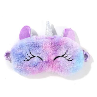 China Fashionable cute plush shading eyes shading soft girl's sleep shading eyes for sale