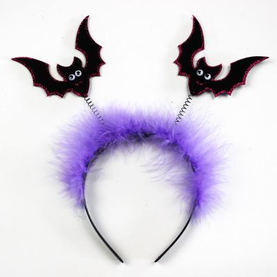 China Party Halloween Bat Hair Band Festival Ball Headband Halloween Bat Party Headband for sale