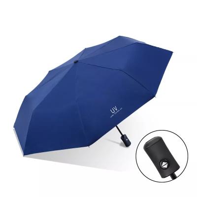 China Minimalist UV umbrella customization Logo Printed umbrella Wind resistance reinforce Business style umbrella for sale