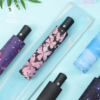 China Folding new type of folding Sun umbrella with automatic UV protection for sale