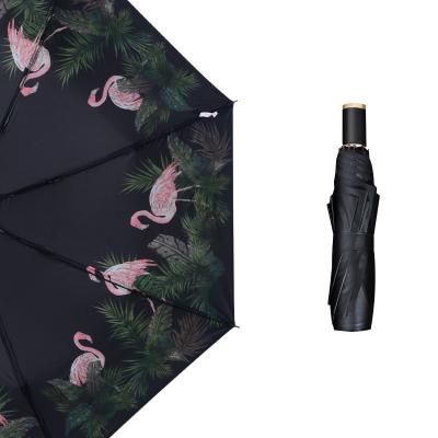 China Folding Rahlala Automatic Creative Printed High Quality Umbrellas Parasol Portable UV Protected Sunshade for sale