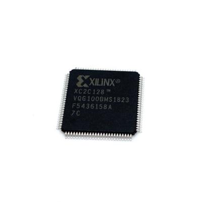 China - Xc2c128 original brand new Cpld Coolrunner - II cell 152Mhz 0.18Um e IC Chip Xc 2c128-7Vqg100c gate 128 family 3K macro for sale