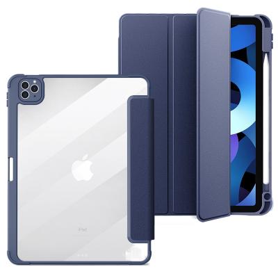 China Transparent Hard Stand Magnetic Auto-Sleep Function Factory Price High Quality Acrylic For Apple iPad Pro 11 Inch Case 2022 iPad Air 4 Air 4 Case 2021 for sale