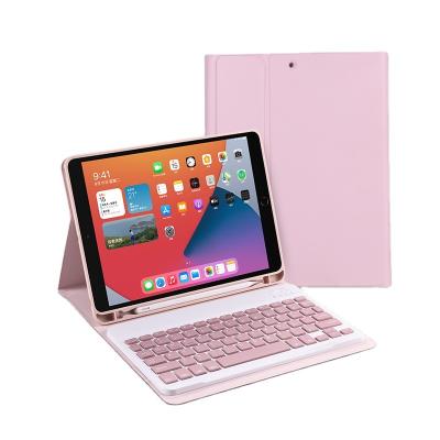 China Fanshion Wireless Keyboard Case with Pencil Holder PU Leather Case for iPad mini 1 2 3 4 5 Keyboard Case Cover for sale