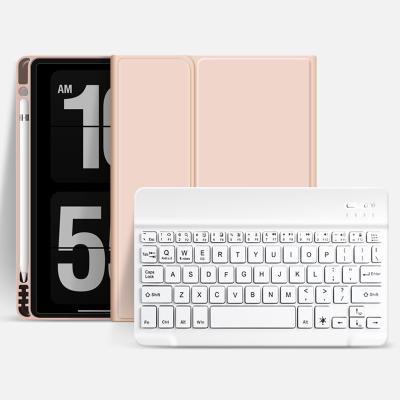 China Fanshion Newest Smart Keyboard Case with 7.9 Magnetic Pencil Holder PU Leather Case for iPad Mini 1 2 3 4 5 Keyboard Case Cover for sale