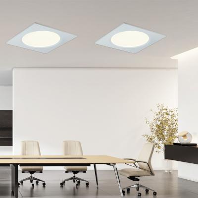 China Modern Type Ultra Thin IC Panel Lights Led Ceiling Wet Location Design Led Panel Light Pot Etl Light For Projects for sale