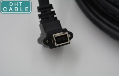 China Industrial Camera IEEE 1394B 9Pin Molding Firewire Cable with M3 Screw Locking for sale