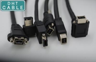 Κίνα IEEE 1394 Firewire καλώδιο με το εκτεταμένο καλώδιο σωστής γωνίας κλειδαριών συρτών κλειδαριών βιδών προς πώληση