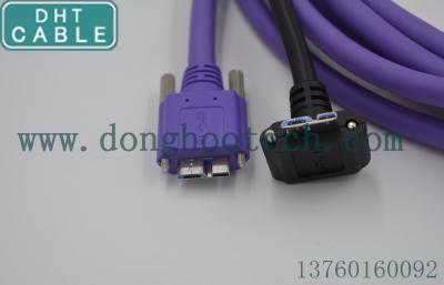 중국 USB 3.0 각이지는 케이블 USB B 90도 잘 동의 체계를 위해 보호되는 좋은 신호 기업 정도 판매용