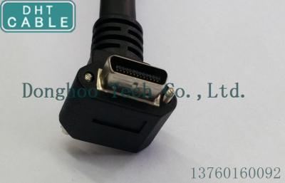 China Rechtwinkliger Stift Overmolding SDR 26 Kabel der hohen Flexkamera-Verbindung mit Schraubensicherung zu verkaufen