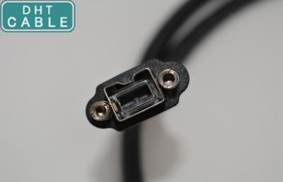 China Security Vision 1394B 9pin Female Molding IEEE 1394 Firewire Cable with Screw Lock 1.0 Meter for sale