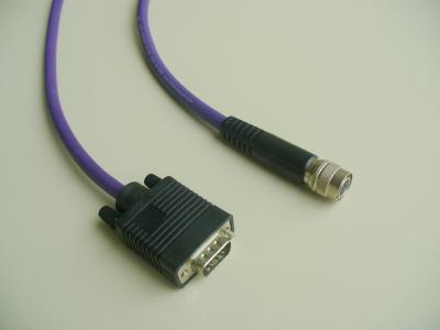 China Round Wire 12Pin Female to D-Sub 15Pin Male Hirose Cable for Analog Camera for sale