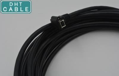 China Customized IEEE 1394 Firewire Cable 90 Degree Angled UP or Down 9Pin for sale