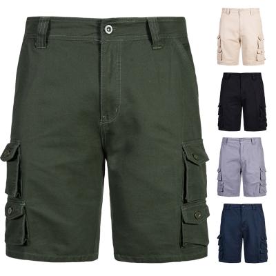 China New Breathable Summer Cotton Tooling Shorts Wholesale Men's Multi Pocket Tube Solid Color Straight Casual Pants for sale