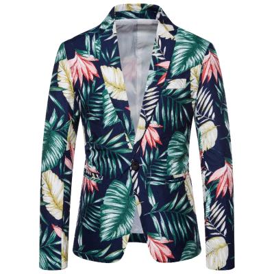 China Breathable Made In China 2020 Mens Hawaiian Printed Long Sleeve Suit for sale