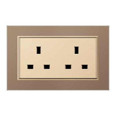 China Easy installation Recommend good things double-position multi-function wall brown switch&sockets for sale