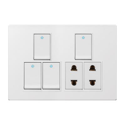 China Easy Installation Factory Manufacture Various Easy Installation Wall Luxury Universal Home Switch Power Socket for sale