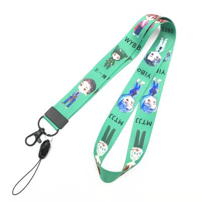 China Promotional Custom Pink ID Lanyard Lanyards Promotional Custom Pink Dye Logo Gift Mobile Phone Dual Use Main Chain Lanyard for sale