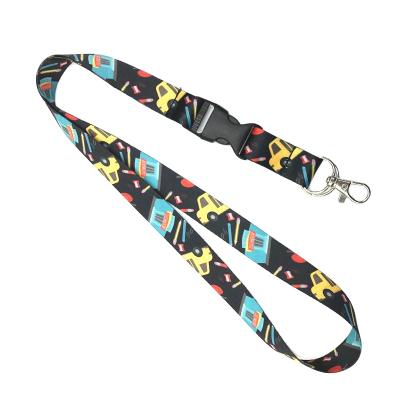 China Promotional Wholesale Neck Strap Gift Key Chain Lanyards With Logo Love Custom Fashion Brand Pink Lanyard Strap for sale