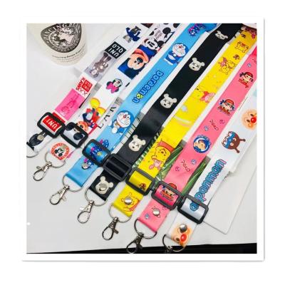 China Cartoon Silicone Bag Lanyard Strap Span Phone Strap Decoration Camera Colored Simple Diagonal Strap Women's Phone Strap Dismountable Adjustable Lanyard for sale