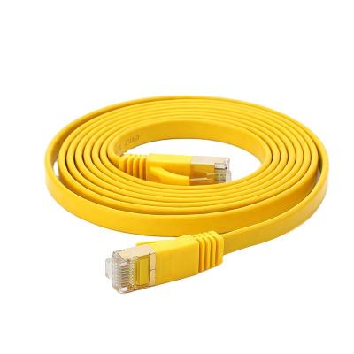 China Telecom Hongxun Keda slim 7*2.2MM white PVC 5G new speed cat7 low voltage flat ethernet cable for sale