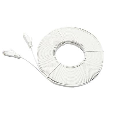 China China Cat6 Rj45 Patch Cord Ethernet Network Cable Bare Copper Flat Patch Tie Thin Cat6 Patch Cords for sale