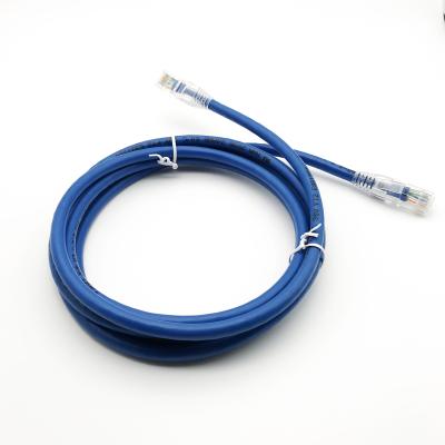 China 1m network bare copper cat6 cable 24awg 7*0.2mm transparent CAT6 trunk round cable for sale