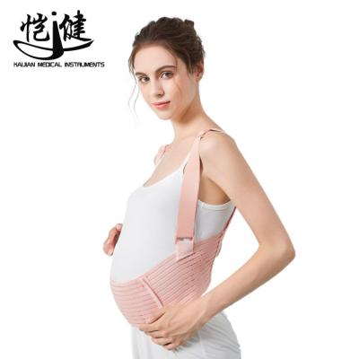 China Adjustable Elasticity Breathable Comfortable Medical Pregnant Women Widen Wear Back Support Pregnancy Belly Band Maternity Support Belt with shoulder strap for sale