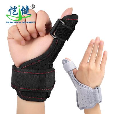 China Adjustable Elasticity Breathable Thumb wrist guard finger fixed protective sleeve wrist strain sprain aluminum plate fixed protective sleeve for sale