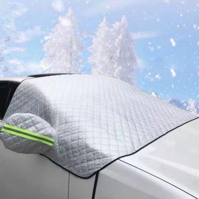 China Foldable Hot Selling Non Woven Fabric Car Front Windshield Snow Cover for sale